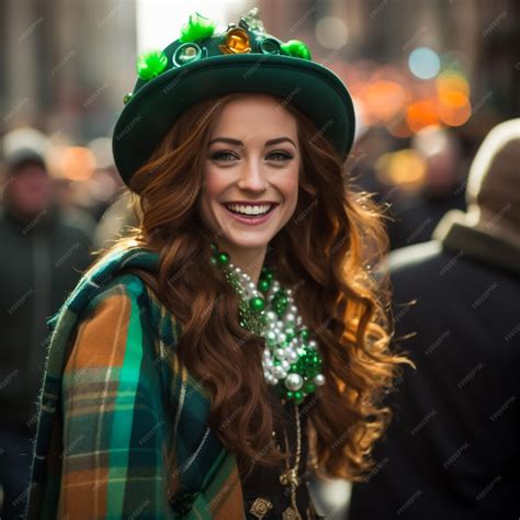 Premium Photo The Annual St Patricks Day Parade Along Fifth Avenue In