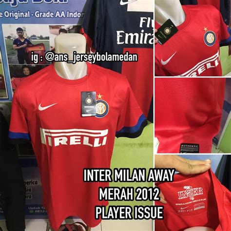 Jual Jersey Inter Milan Away Merah Player Issue Tha Shopee