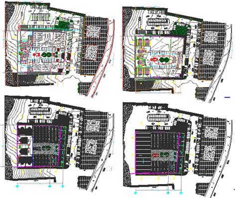 Floor Plan Layout Details Of Multi Flooring Hotel Dwg File Cadbull