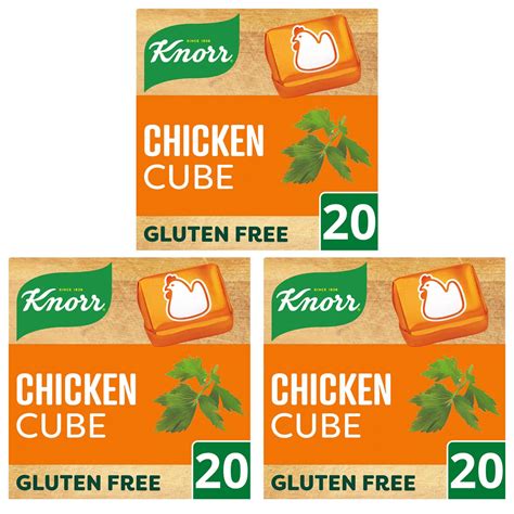 Knorr Chicken Stock Cubes 3 Pack 20 X 10g Costco Uk