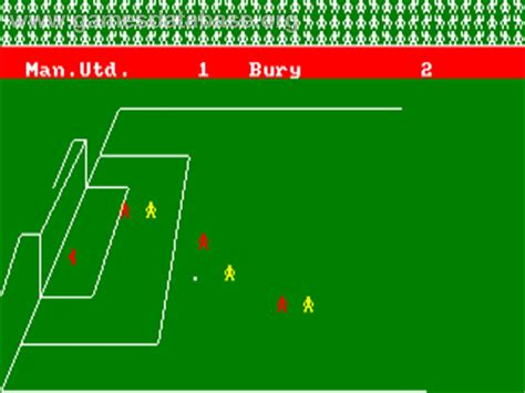 Football Manager Amstrad CPC Artwork In Game