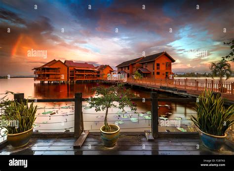 Bukit Merah Laketown Resort Houses Stock Photo - Alamy