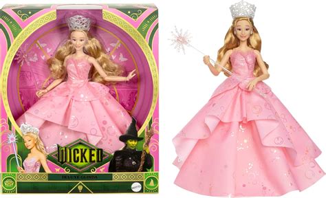 Amazon Mattel Universal Wicked Deluxe Glinda Fashion Doll Y