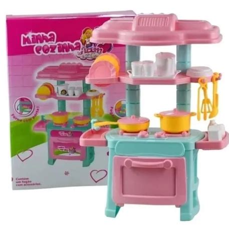 Cozinha de Brinquedo infantil Comidinha Faz De Conta Mini Fogãozinho