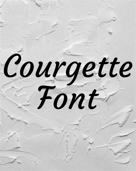 Courgette Font Free Download