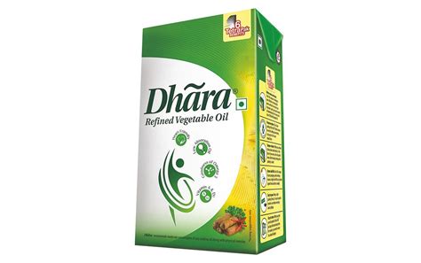 Dhara Refined Vegetable Oil Tetra Pack 1 Litre Gotochef