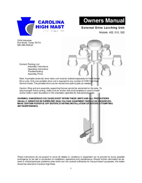 Pdf High Mast Installation