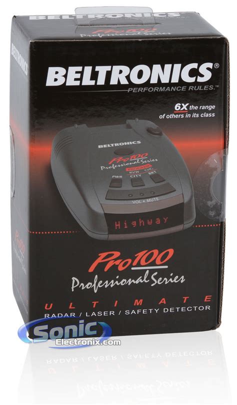 Bel Beltronics Pro100 Radar And Laser Detector W Voice Alerts