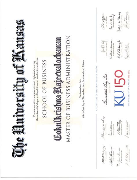 Mba Degree Certificate Pdf