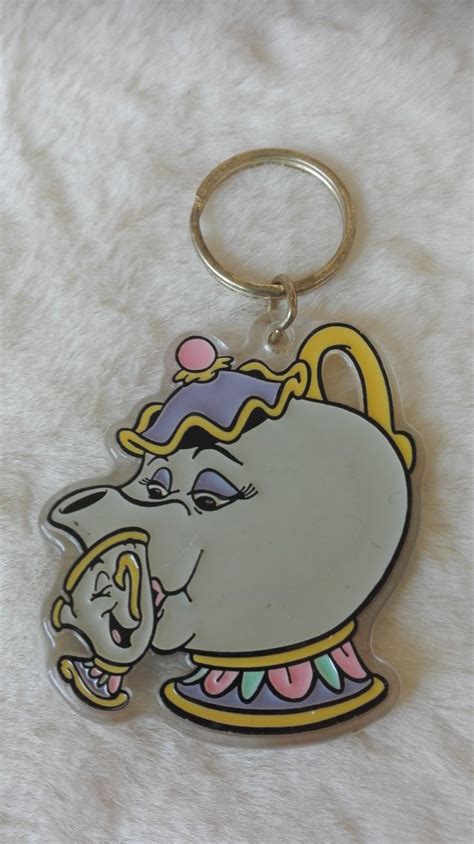 Vintage Disney Brabo Large Plastic Keychain Keyring Beauty Etsy