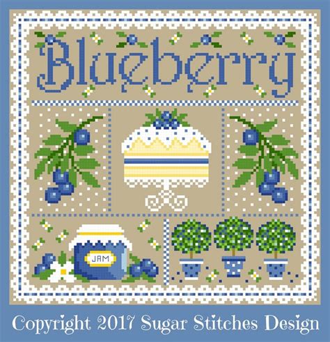 Choice Of 3 Sugar Stitches Designs Fruit Cross Stitch Etsy