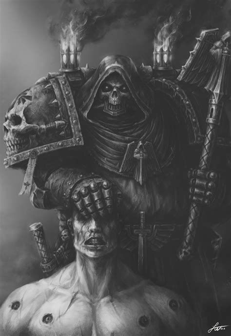 Warhammer 40k Artwork Asmodai Master Interrogator Chaplain Of The