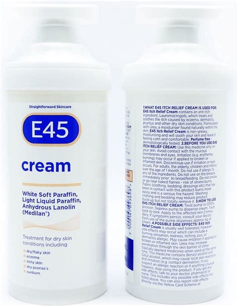 E45 Moisturiser Cream Body Face And Hands Cream For Very Dry Skin