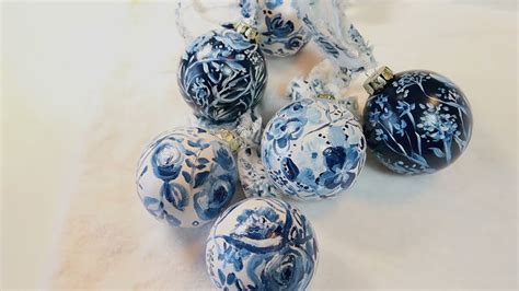 Christmas Hand Painted Ceramic Ornaments Youtube