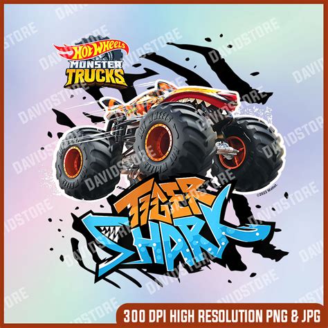Hot Wheels Tiger Shark Orange PNG Truck PNG PNG High Qua Inspire Uplift