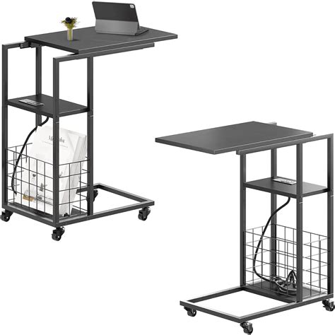 Under Seating Rolling Table With Integrated Power Tv Tray With Wheels