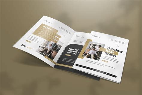 Salon Bifold Brochure By Vunira Thehungryjpeg