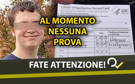 Ragazzo Americano Muore Di Miocardite Dopo Il Vaccino Pfizer Il Nesso