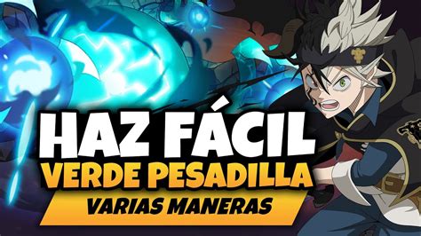 One Shot Completa Facil Guild Boss Verde Pesadilla En Black Clover