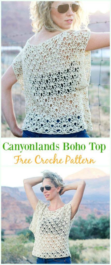 Crochet Canyonlands Boho Top Free Pattern Crochet Summer Top Free Patterns • Diy How To