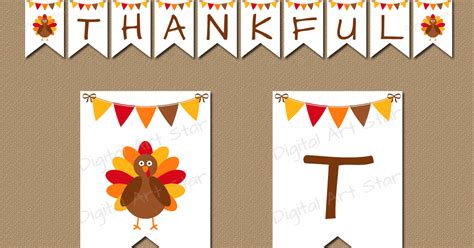 Digital Art Star: Printable Party Decor: Thanksgiving Banner Printables ...