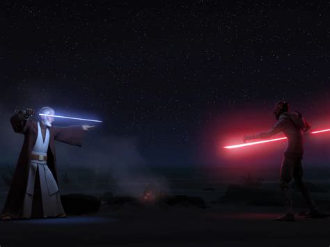 Obi Wan Kenobi Vs Kylo Ren Ben Solo Rey Palpatine Sabers Only