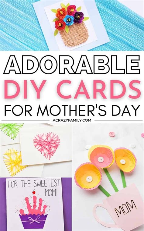 Adorable Diy Cards For Mother S Day That Are Easy To Make And Fun