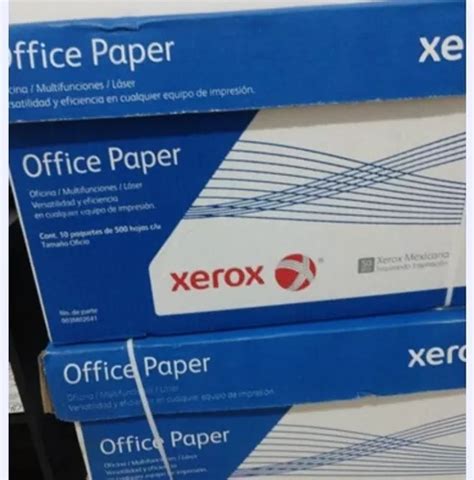 Caja De 5000 Hojas Papel Blanco Tamaño Carta Xerox 75gr Meses Sin Intereses