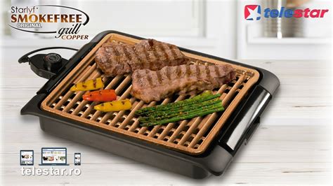 Starlyf Smoke Free Grill Copper Originalul Gratar Electric Pentru