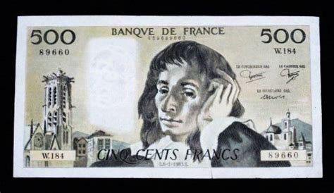 Cinq Cents Francs Banque De France 06 01 1983 W 184 89660 Kaufen