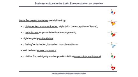 Business culture in the Latin Europe cluster