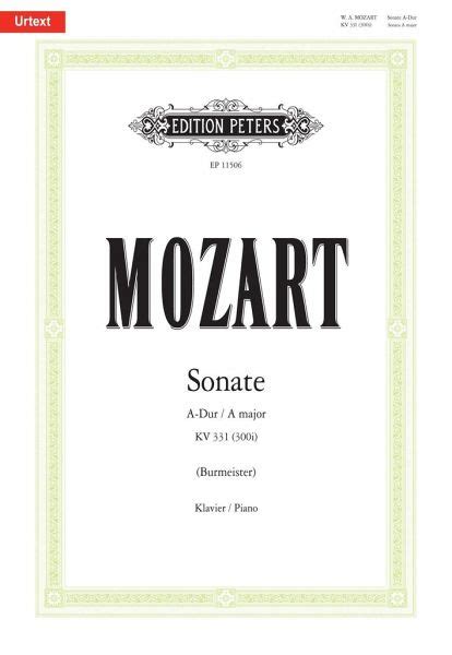 Sonate A Dur KV 331 300i Klavier Von Wolfgang Amadeus Mozart Noten