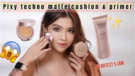 Pixy Make It Glow Techno Fixed Matte Cushion Primer Weartest Jam