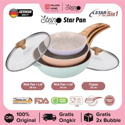 Jual Steincookware Stein Starpan Glow Pan Series Wok Frypan Sauce Pan