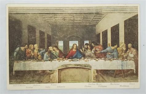 Postcard The Last Supper By Leonardo Da Vinci Milan Italy