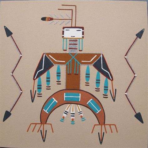 Sand Painting Navajo Art Native American Art