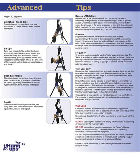 5 Inversion Table Exercises