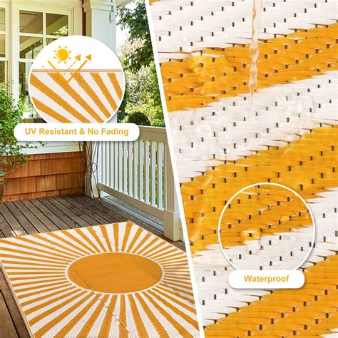 Snapklik Outdoor Area Rug For Patio Clearance X Ft Waterproof