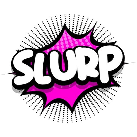 Slurp C Mic Explosi N Burbuja Vector Ilustraci N Vector Premium