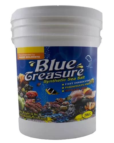 Sal Blue Treasure Reef Sea Salt 20 Kg Balde Faz 600 Litros