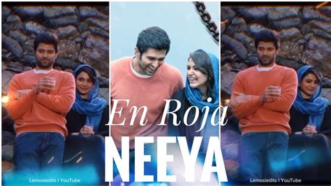 En Roja Neeya🥰💞 Tamil Song Vijaydevarakonda Samantha Kushi Shorts