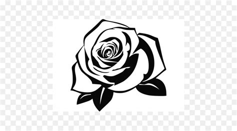 rose black and white clipart - Clip Art Library