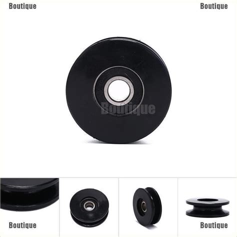 Boutique 1pc 50mm Black Bearing Pulley Wheel Cable Gym Equipment Part