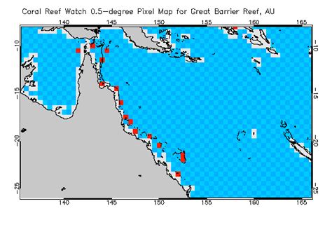 Noaa Coral Reef Watch Great Barrier Reef Virtual Stations