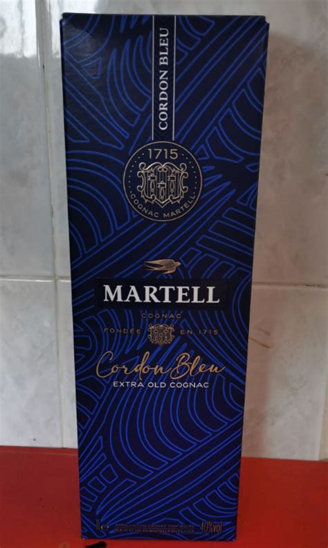 1l Martell Golden Bleu Food And Drinks Alcoholic Beverages On Carousell