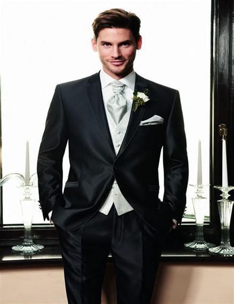 Buy Black Slim Fit Groom Tuxedos 2018 Best Man Suits