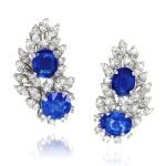 Pair Of Sapphire And Diamond Ear Clips Fine Jewels Sotheby S