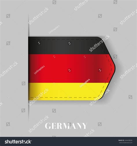 Germany Flag Ribbon Vector Stock Vector Royalty Free 344438030