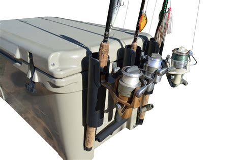 Fishing Rod Holder For Yeti And Rtic Coolers Etsy Fishing Rod