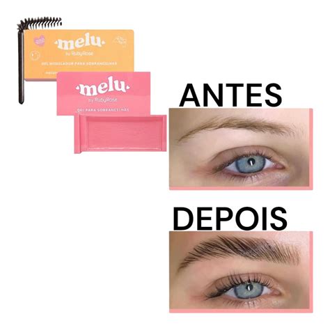 Gel Para Sobrancelhas Modelador Incolor Escovinha Melu Shopee Brasil